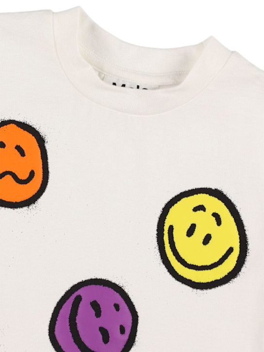 Molo: Organic cotton t-shirt - ホワイト - kids-boys_1 | Luisa Via Roma