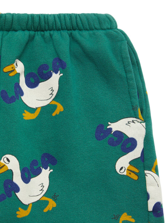 Bobo Choses: Printed cotton blend sweatpants - グリーン - kids-boys_1 | Luisa Via Roma