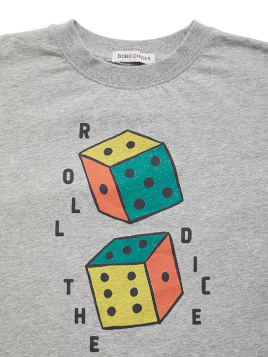 Bobo Choses: Organic cotton t-shirt - グレー - kids-girls_1 | Luisa Via Roma