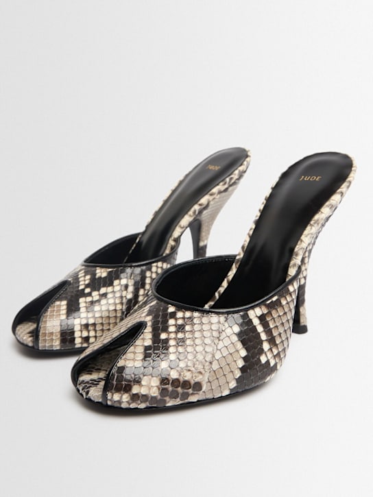 Jude: 115mm Date python mules - Sand - women_1 | Luisa Via Roma