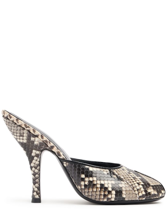 Jude: 115mm Date python mules - Sand - women_0 | Luisa Via Roma