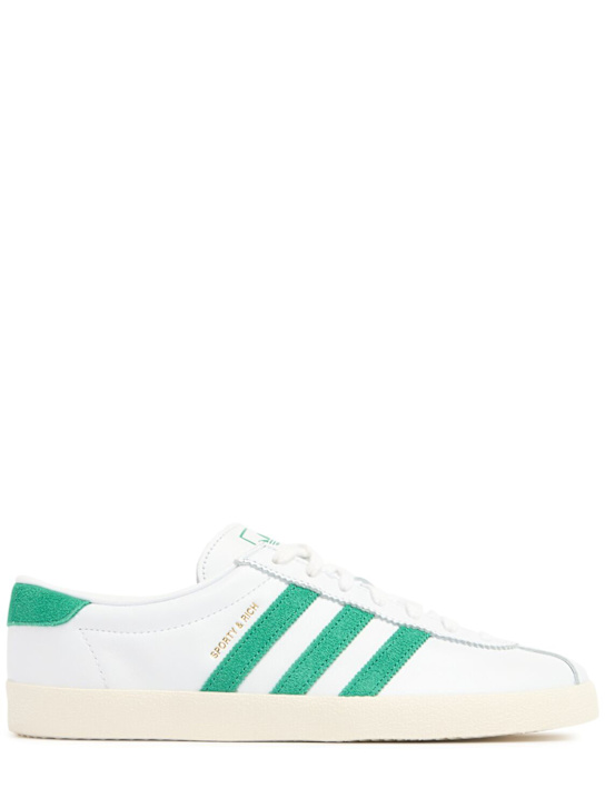 adidas Originals: Sporty & Rich Blanc sneakers - White/Green - women_0 | Luisa Via Roma