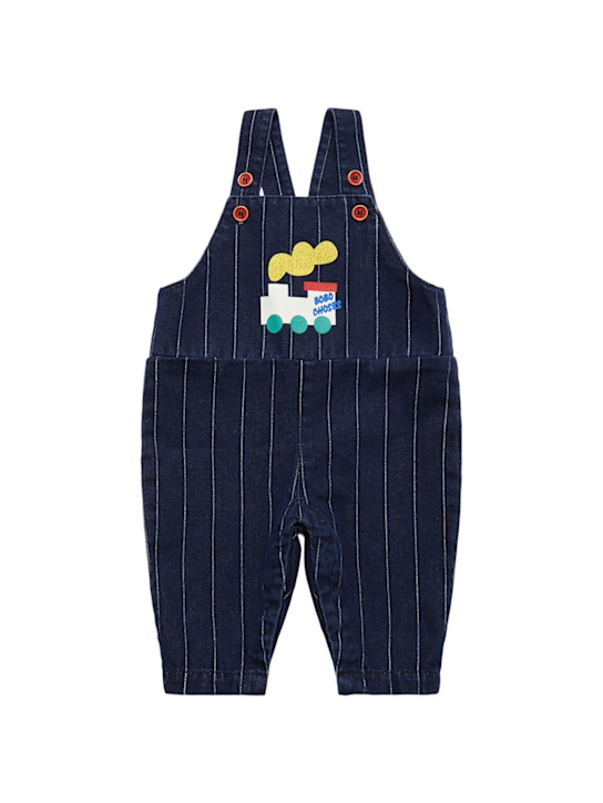 Bobo Choses: Cotton denim overalls - ブルー - kids-boys_0 | Luisa Via Roma