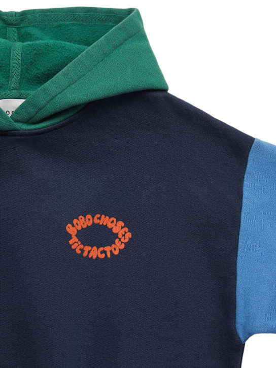 Bobo Choses: Organic cotton sweatshirt hoodie - ブルー - kids-girls_1 | Luisa Via Roma