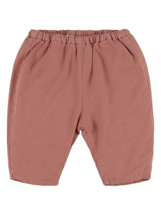 Babe & Tess: Cotton pants - オールドローズ - kids-girls_0 | Luisa Via Roma