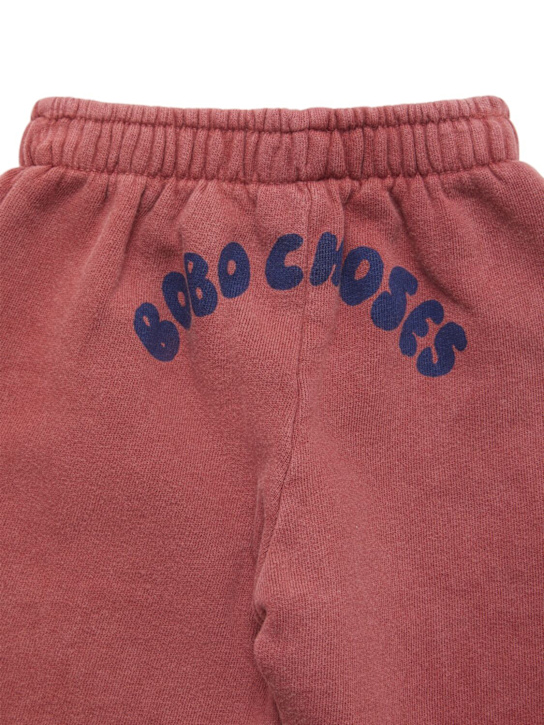 Bobo Choses: Organic cotton blend sweatpants - ブラウン - kids-girls_1 | Luisa Via Roma