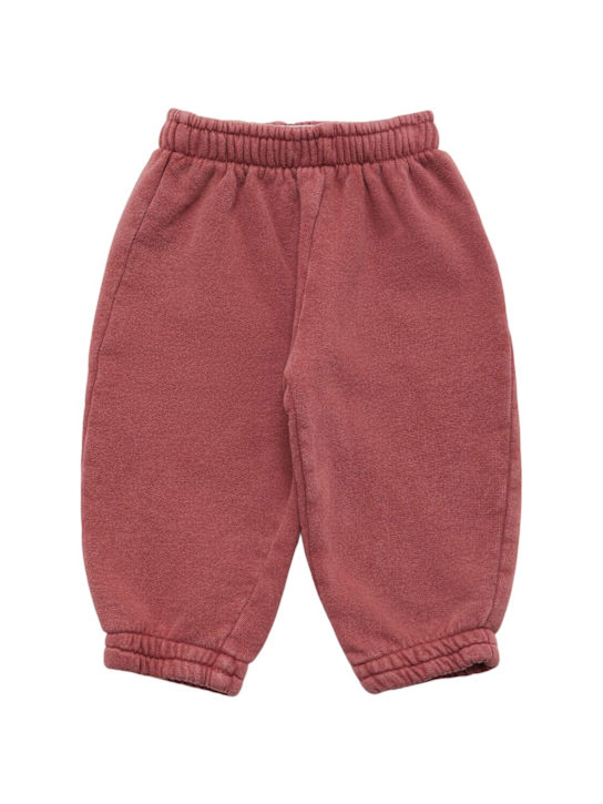 Bobo Choses: Organic cotton blend sweatpants - ブラウン - kids-girls_0 | Luisa Via Roma