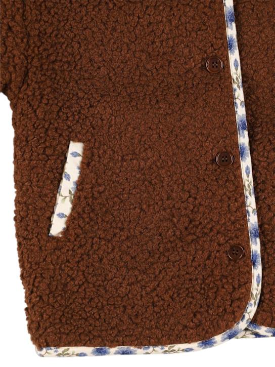 Babe & Tess: Teddy  jacket - ブラウン - kids-girls_1 | Luisa Via Roma