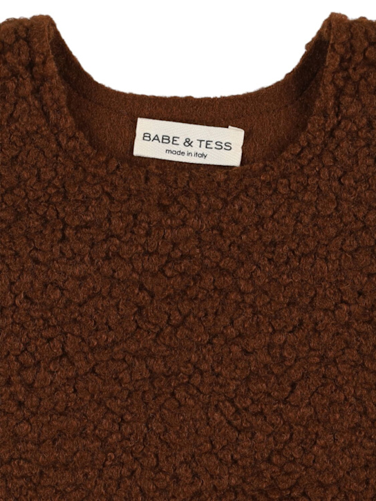 Babe & Tess: Teddy overalls - チョコレート - kids-boys_1 | Luisa Via Roma