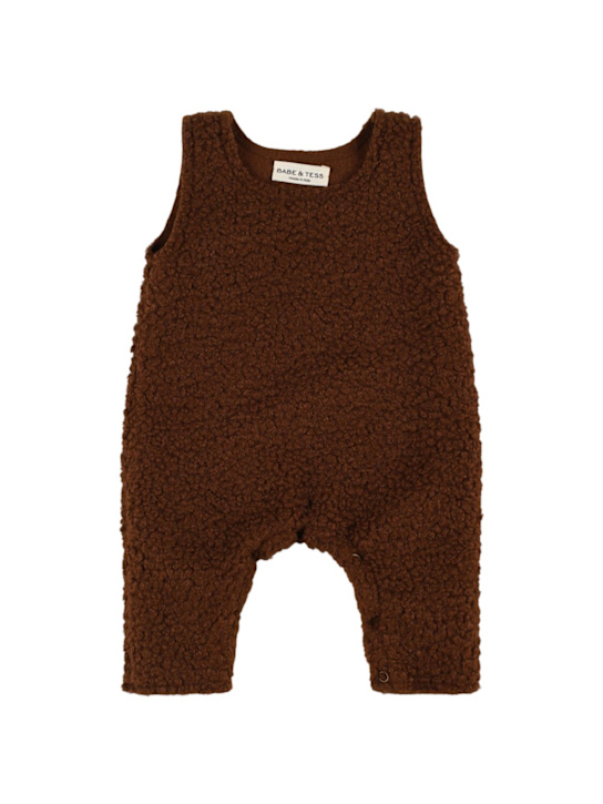 Babe & Tess: Teddy overalls - チョコレート - kids-boys_0 | Luisa Via Roma