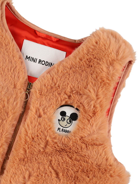 Mini Rodini: Plush vest - kids-girls_1 | Luisa Via Roma