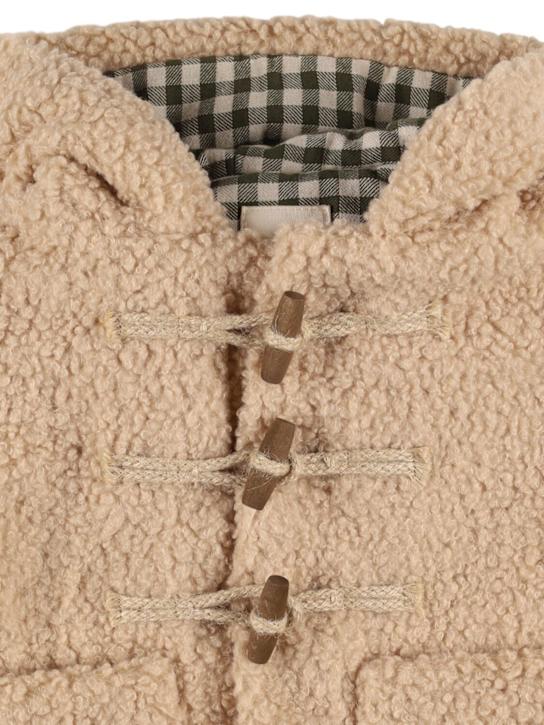 Babe & Tess: Teddy coat - Miele - kids-girls_1 | Luisa Via Roma