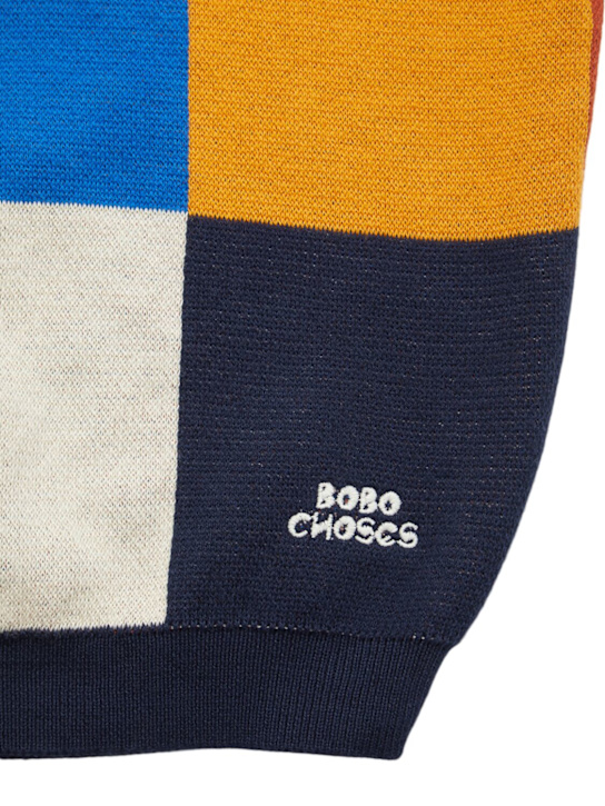 Bobo Choses: Organic cotton knit sweater - マルチカラー - kids-boys_1 | Luisa Via Roma