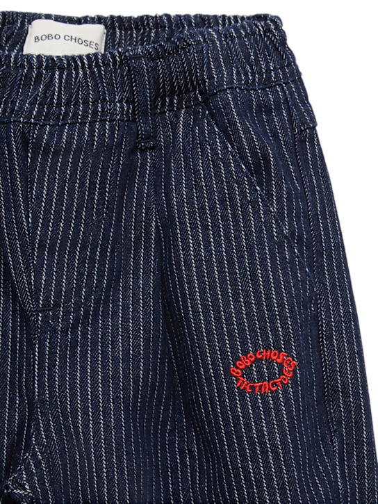 Bobo Choses: Cotton pants - Blue - kids-boys_1 | Luisa Via Roma