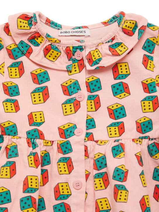 Bobo Choses: Printed organic cotton dress - ピンク - kids-girls_1 | Luisa Via Roma