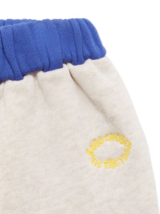 Bobo Choses: Organic cotton pants - Beige - kids-boys_1 | Luisa Via Roma