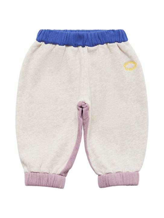 Bobo Choses: Organic cotton pants - Beige - kids-boys_0 | Luisa Via Roma