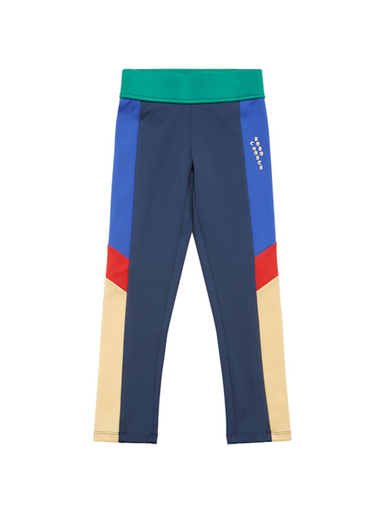 Bobo Choses: Color block sporty leggings - Multicolor - kids-girls_0 | Luisa Via Roma