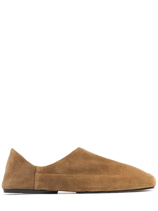 Jude: Floor suede flats - Tan - women_0 | Luisa Via Roma