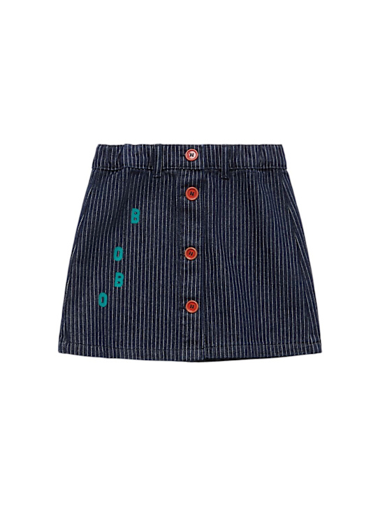 Bobo Choses: Denim skirt - ブルー - kids-girls_0 | Luisa Via Roma
