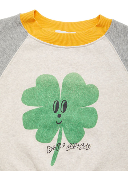 Bobo Choses: Printed organic cotton sweatshirt - ホワイト - kids-boys_1 | Luisa Via Roma