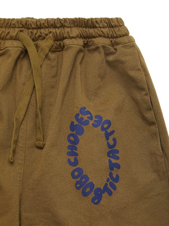 Bobo Choses: Cotton blend pants - ブラウン - kids-boys_1 | Luisa Via Roma
