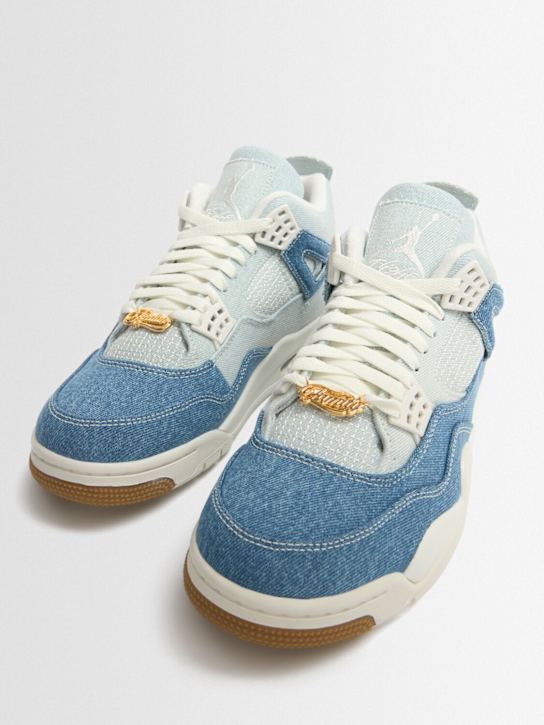 Jordan: Air Jordan 4 Retro TEX sneakers - Sail/Worn Blue - women_1 | Luisa Via Roma