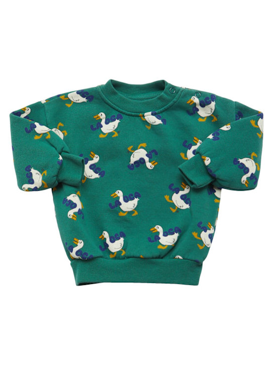 Bobo Choses: Printed organic cotton blend sweatshirt - kids-boys_0 | Luisa Via Roma