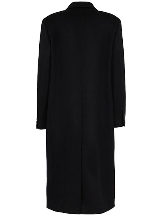 Tonywack: Double breast wool blend coat - women_1 | Luisa Via Roma