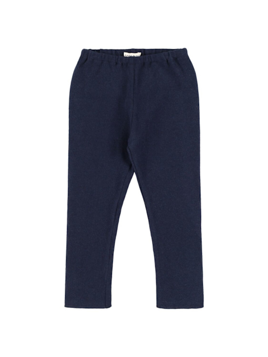 Babe & Tess: Cotton blend leggings - ブルー - kids-girls_0 | Luisa Via Roma