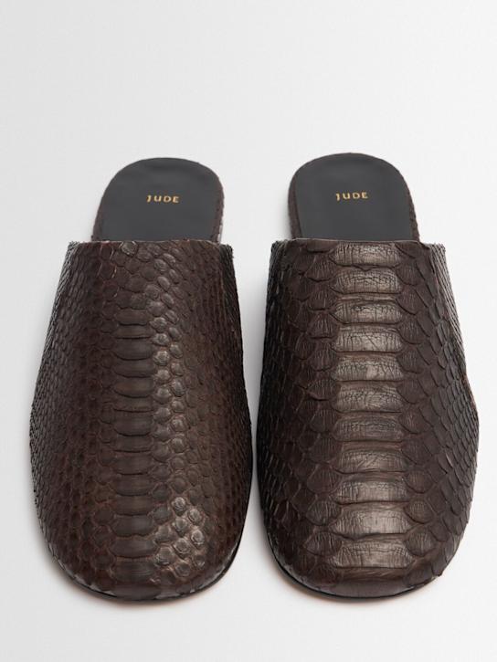 Jude: Floor snake slides - Dark Brown - women_1 | Luisa Via Roma
