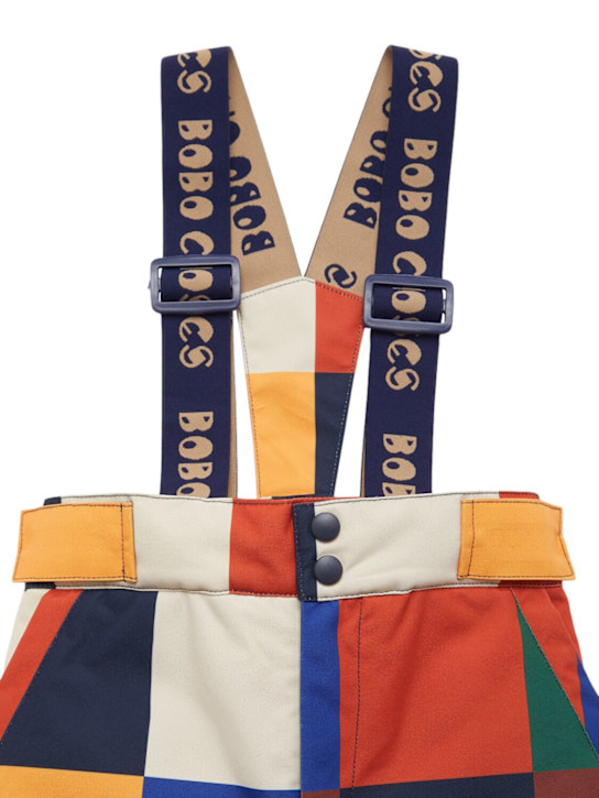 Bobo Choses: Color block recycled nylon ski pants - マルチカラー - kids-boys_1 | Luisa Via Roma