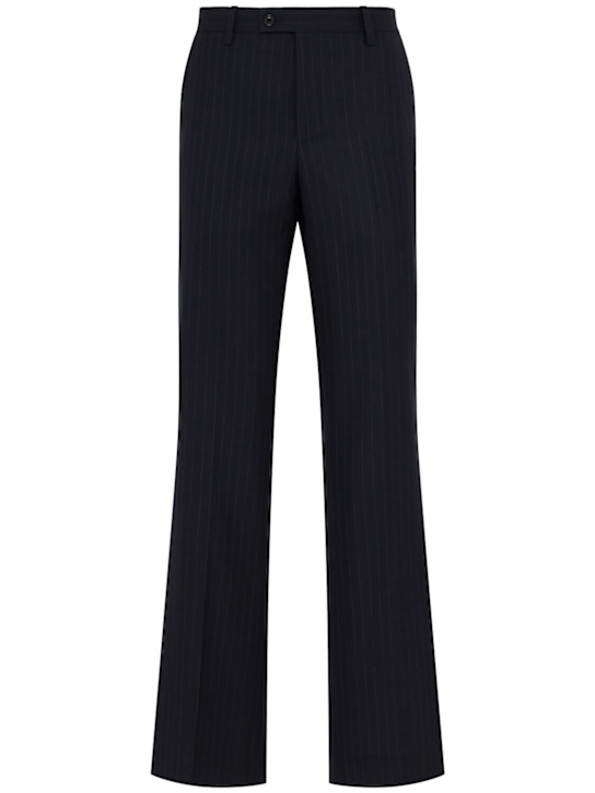 Tonywack: Striped wool blend flared pants - women_0 | Luisa Via Roma