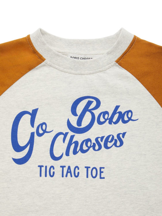 Bobo Choses: Organic cotton blend t-shirt - Brown - kids-boys_1 | Luisa Via Roma