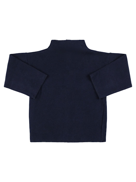 Babe & Tess: Cardigan aus Baumwollmischstrick - Blau - kids-girls_0 | Luisa Via Roma