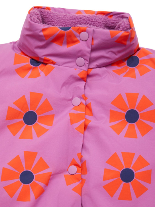 Bobo Choses: Printed recycled nylon jacket - パープル - kids-girls_1 | Luisa Via Roma