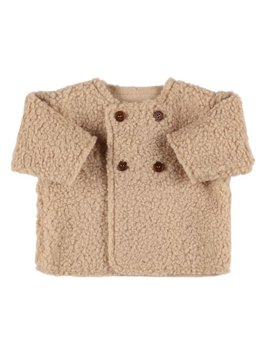 Babe & Tess: Teddy jacket - Miele - kids-boys_0 | Luisa Via Roma