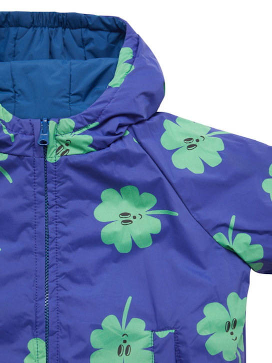 Bobo Choses: Reversible recycled nylon jacket - ブルー - kids-boys_1 | Luisa Via Roma