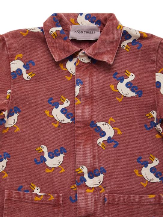 Bobo Choses: Cotton blend romper - ピンク - kids-boys_1 | Luisa Via Roma