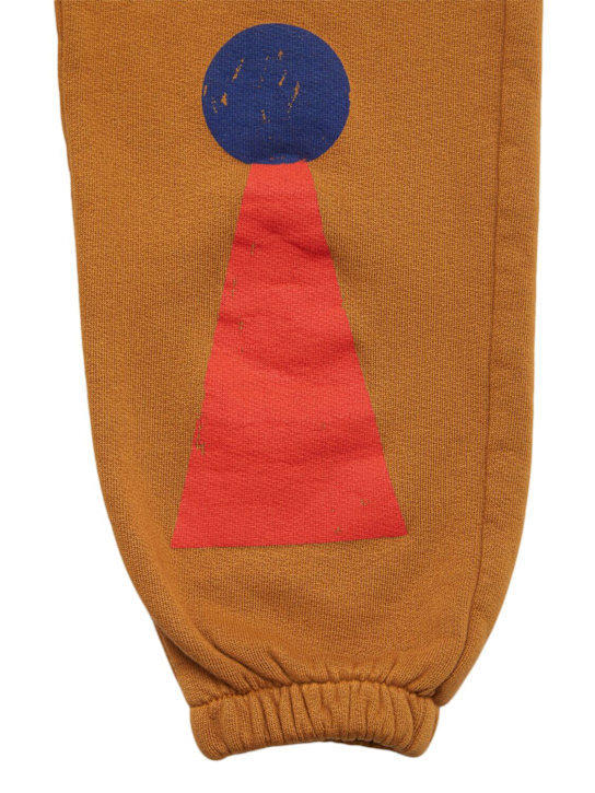 Bobo Choses: Cotton blend sweatpants - Brown - kids-boys_1 | Luisa Via Roma