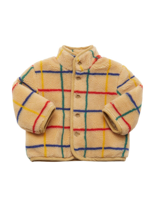 Bobo Choses: Teddy jacket - ベージュ - kids-boys_0 | Luisa Via Roma