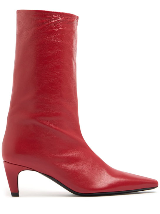 Jude: 65mm Cave leather mid boots - women_0 | Luisa Via Roma