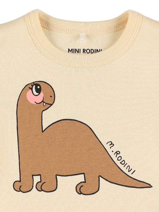 Mini Rodini: Dinosaur printed organic cotton t-shirt - kids-boys_1 | Luisa Via Roma