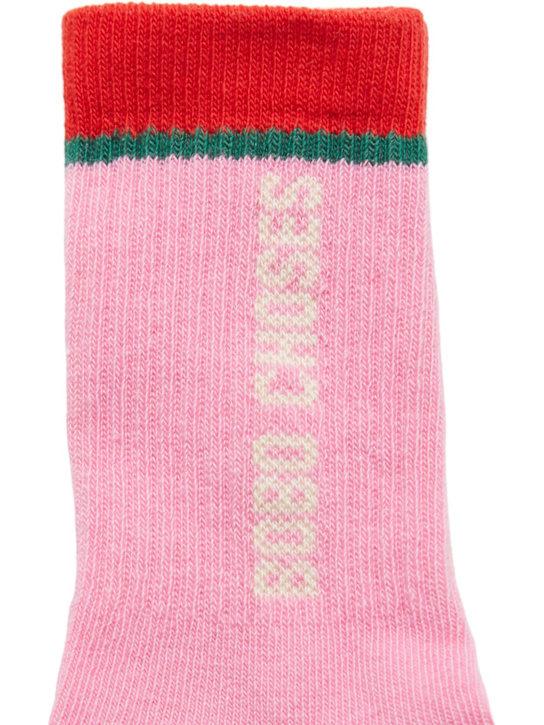 Bobo Choses: Short socks - ピンク - kids-girls_1 | Luisa Via Roma