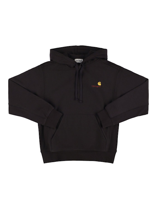 Carhartt WIP: American Script cotton blend sweatshirt - Black - kids-boys_0 | Luisa Via Roma