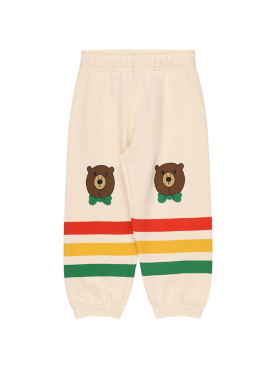 Mini Rodini: Printed organic cotton sweatpants - Beige - kids-boys_0 | Luisa Via Roma