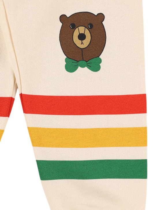 Mini Rodini: Printed organic cotton sweatpants - Beige - kids-boys_1 | Luisa Via Roma