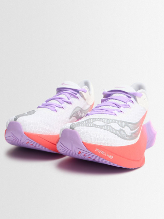 Saucony: Pro 4 sneakers - White/Crocus - women_1 | Luisa Via Roma