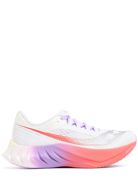 Saucony: Pro 4 sneakers - White/Crocus - women_0 | Luisa Via Roma