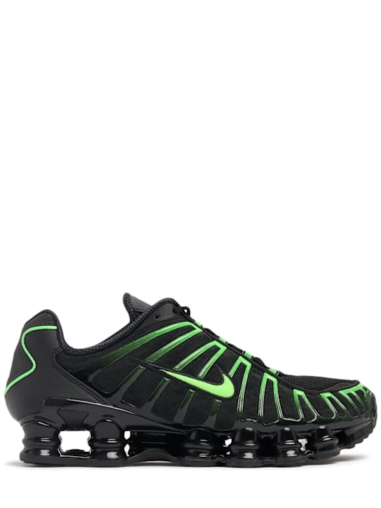 Nike: Shox TL sneakers - Black/Green Str - men_0 | Luisa Via Roma